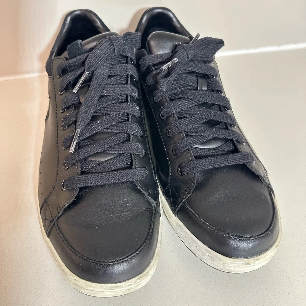 Polo by Ralph Lauren Men's Black Leather Sneakers